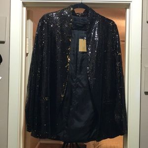Zara sequin blazer NWT